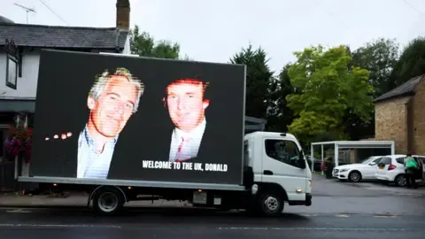 Several Arrests Carried Out Following Donald Trump and Jeffrey Epstein Images Displayed on Windsor Castle
